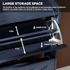 Maupvit Shoe Storage Cabinet with 2 Flip Drawers, Freestanding Shoe Organizer with Metal Legs for Entryway, Narrow Shoe Rack Cabinet, Blue - color: Blue, style: 2-Drawers