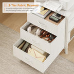 YOMILUVE L Shaped Desk with Hutch, Reversible Computer Desk with Drawers and Bookshelf, Home Office Desks with Storage Shelves for Bedroom Home Office, White - color: White