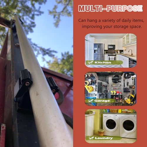 Magnetic Broom Holder,2 Pack Strong Magnetic Mount Broom and Mop Holder for Cleaning Tools,Power Non-Slip Magnetic Tool Holder Broom Hooks for Apartment RV Accessories Camper Garage Kitchen - style: 2 Magnetic Square Mop Holder