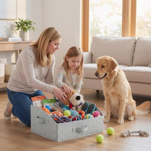 GRANNY SAYS Closet Organizer Bins, Trapezoid Storage Bin, Storage Baskets for Shelves, Collapsible Clothes Organizers and Storage, Baskets for Organizing Clothes, Toys, Ash Gray, 3-Pack - color: Ash Gray, size: 16½"L x 11"W x 7¾"H