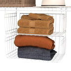 ClosetMaid Wire Hanging Shelf Basket for Storage, Organization in Closet or Pantry, No Assembly or Installation, Durable, White