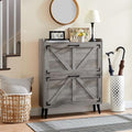 Barnyatoh Shoe Storage Cabinet with 2 Flip Drawers, Farmhouse Hidden Shoe Organizer, Narrow Slim Shoe Rack Cabinet for Entryway Hallway,Washed Gray - color: Washed Gray
