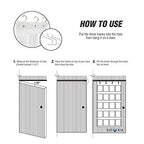 Over the Door Shoe Organizer [White/Clear] - size: 1 PK