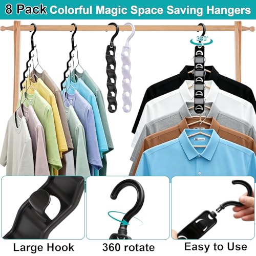 Closet Organizers and Storage,Upgraded Organization and Storage Clothes Hanger,10 Pack College Dorm Room Essentials,Sturdy Space Saving Hangers for Thick Clothe - size: 10Pack
