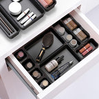 Simple Houseware Interlocking Desk Drawer Bins Organizer, 42 Packs, Black - size: Pack of 42