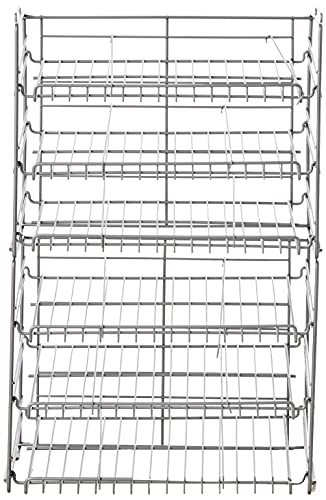 Atlantic Gravity-Fed Compact Double Canrack – Kitchen Organizer, Durable Steel Construction, Stackable or Side-by-Side, PN in Silver (Pack of 2) - color: Silver, size: Double (Pack of 2)