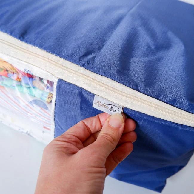 Quilt Storage Bag - Standard Size (22L x 15"W x 8"H) - Night Fall Blue" - color: Night Fall Blue
