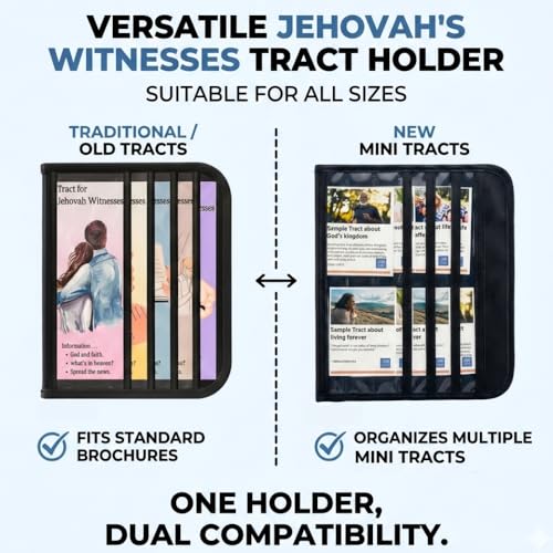 JW Tract Holder, JW Magazine Holder, JW Field Service Supplies, JW Ministry Supplies, JW Ministry Organizer, Jehovahs Witnesses Gifts, jw.org Accessories, JW Pioneer Gifts, Best Life Ever JW Gifts