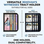 JW Tract Holder, JW Magazine Holder, JW Field Service Supplies, JW Ministry Supplies, JW Ministry Organizer, Jehovahs Witnesses Gifts, jw.org Accessories, JW Pioneer Gifts, Best Life Ever JW Gifts