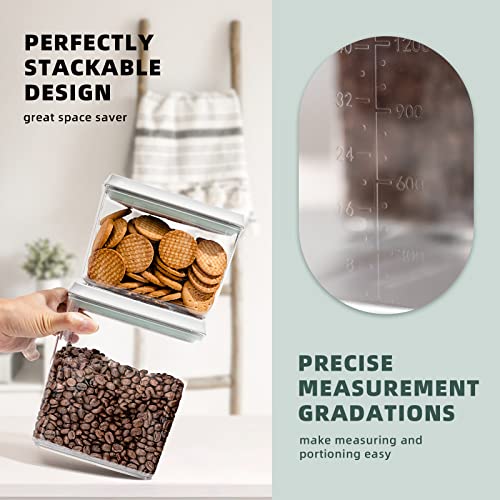 Pop Top Food Storage Containers, Leakproof Pantry Food Storage Containers, Kitchen Storage Containers with Lids Airtight 3-Piece - 3.5Qt/2.1Qt/1.3Qt - color: 3 Pcs Set(1.3qt+2.1qt+3.5qt)