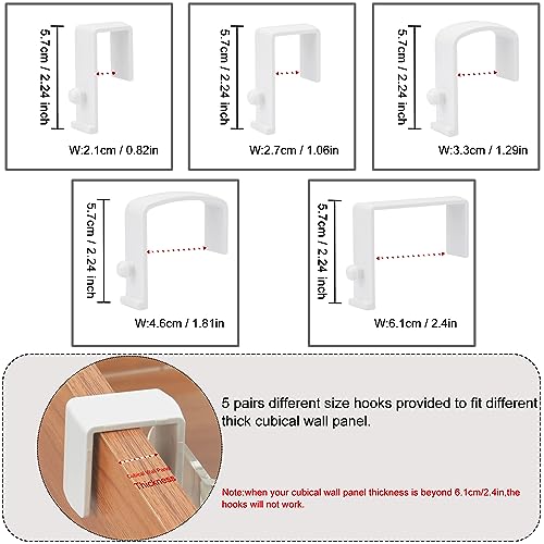 Acrylic Hanging Bedside Shelf - Multiple Purpose Bedside Caddy For Bed/Bunk Bed,Cubical Wall Shelf Storage Organizer File Holder For Home Office(Clear)