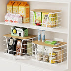 TIDIIABODE 3 Pack Trash Bag Holder Dispenser,Kitchen Organization and Storage, Stackable Storage Bins with Lids, White - color: 3-Pack-XL&L&S-White