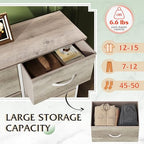 WLIVE Fabric Dresser for Bedroom, Tall Dresser with 8 Drawers, Storage Tower with Fabric Bins, Double Dressers, Chest of Drawers for Closet, Living Room, Hallway, Greige - color: Greige, style: General