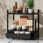 Boulphia 2-Tier Bathroom Organizer (Black - New) - color: Black - New