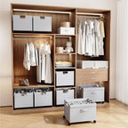HOUSE AGAIN Shoe Organizer for Closet, 2 Pack Foldable Shoe Storage Organizer Box with Wheels and Adjustable Dividers, Sturdy Metal Frame Fits up to 16-32 Pairs, Large Shoes Storage with Clear Cover - size: 2 Pack