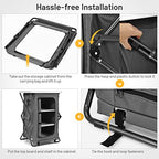 Giantex Folding Camping Storage Cabinet with 3 Shelves and Carry Bag, Portable Outdoor Organizer Kitchen Table, Quick Set-up for BBQ, Picnic, Backyard, Compact Pop-Up Cupboard, 35''H - size: 35''H