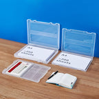 8 Pack Paper Storage Boxes, 8.5 x 11 Plastic Portable Project Case for US letter Size and A4 paper, Plastic Multi-Purpose Thick Scrapbook Storage Box for Office,Craft or Art Supplies - size: 13.9"L x10.6"w x1.6"H+12.5"L x9.5"W x 1"H