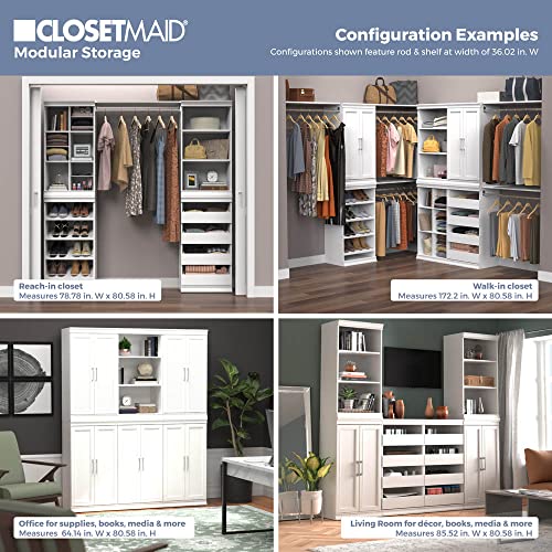 ClosetMaid 4598 Modular Storage Stackable Unit with 4 Drawers, Taupe - color: Taupe