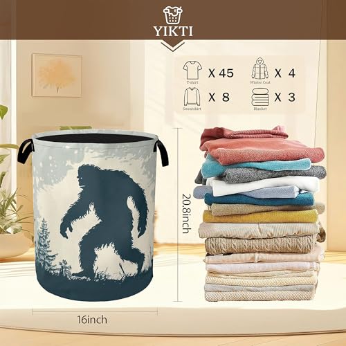 Big Foot Laundry Hamper,Retro Forest Collapsible Laundry Baskets,Waterproof Oxford Cloth Laundry Room Organization for Bedroom,Bathroom,Nursery,16x20 Inch - color: Big Foot