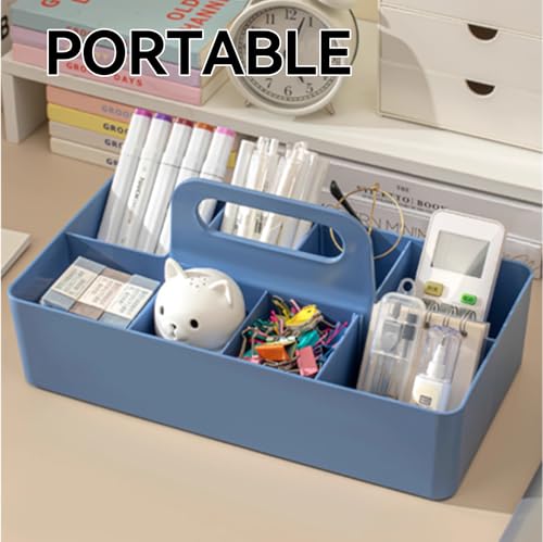 Bath caddy for baby, Bathroom Makeup organizer Countertop with Handle,Skincare Caddy for Vanity,Storage Box ,bathtub storage ,Bathroom Trays,Shower Caddies,Baby Bath Toy Organizer,Desktop storage - color: M1-Blue