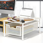 Simple Houseware Stackable Cabinet Basket Drawer Organizer, White - color: White, size: 1-Tier