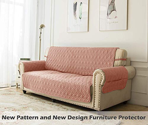 Ameritex Waterproof Nonslip Recliner Cover Stay in Place, Dog Chair Cover Furniture Protector, Ideal Recliner Slipcovers for Pets and Kids (Pink, 23") - color: Pink, size: 23"