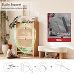 INNOD Rattan Shoe Storage Cabinet, Shoe Organizer with 2 Flip Drawers, Narrow Shoe Cabinet, Free Standing Hidden Shoe Storage, Shoe Rack for Entryway/Hallway/Closet, Natural Oak