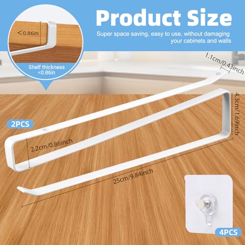Tumbler Lid Organizer, 2 Pack for Yeti Lid Organizer, Space Saving Water Bottle Lid Holders, Tumbler Lid Holder Up to 12 Lids,No Drilling,Cup Lid Organizers for Kitchen Under Cabinet Storage (White) - color: White