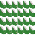 Limitliho Cardboard Magazine Holder (24 Pack), Sturdy Book Bins for Classroom, Vertical File Folder Organizer, 10.6'' 10.2'' 3.5'' Inch Magazine Rack (Green, 24 Pack) - color: Green