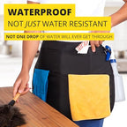5-Pocket Waterproof Professional Cleaning Apron. Made for Pro Cleaners. Like a Cleaning Caddy Around Your Waist - color: Bright White, style: Standard