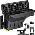 oEdRo Truck Bed Storage Tool Box Fits 2015-2026 Ford F150 Driver Side, 180 Degree Rotation Rear Tool Boxs with Lockable Lid & Password Padlock, Black Waterproof Wheel Well Storage - size: Driver Side