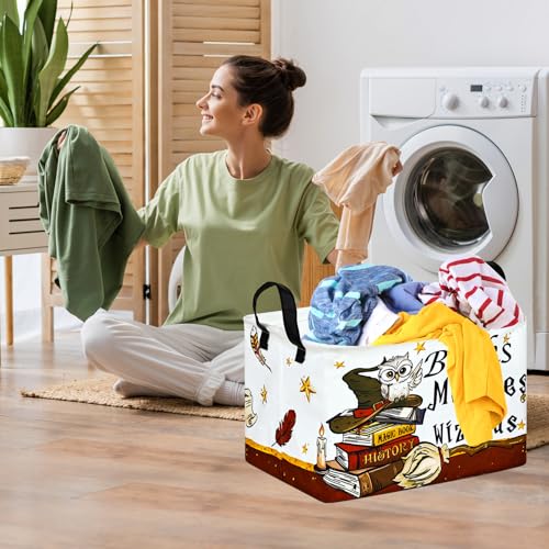 MAIZMZ Kids Reading Book Storage Basket Book Organizer for Nursery Classroom Gifts Toys Storage Bin/Dorm/Kitchen/Pet/Office/Closet/Shelf/Room Decor Storage - color: Magic Book