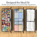 GoMaihe Under Bed Storage with Wheels: 70L Rolling Bins for Wrapping Paper Storage, Toys, Clothes - Includes Mesh Bag & Adjustable Dividers, Metal Frame Easy Pull-out Grey 1-Pack - color: Grey
