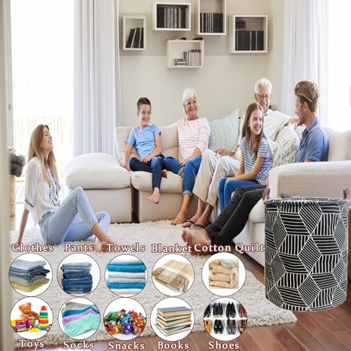 Waterproof Laundry Hamper Collapsible Laundry Basket Leather Handle Laundry Bag Large Clothes Storage Toy Organization for Bathroom Bedroom Laundryroom College Dorms (92-Satisfied laundry hampers) - color: 92-Satisfied laundry hampers