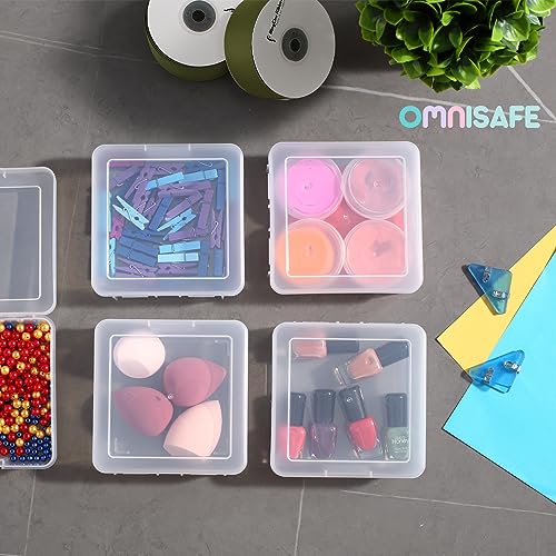 18 Pack Small Plastic Hobby Art Craft Organizer, Clear Plastic Storage Containers with Latching Lid, for Pencil Box, Lego, Crayon - size: Small - 18 Pack