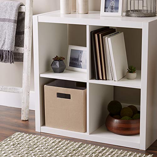 DII Collapsible Polyester Storage Cube, Solid, Lightweight and Durable, Small Square, 11x11x11, Stone - color: Stone, size: Small Square, 11x11x11"