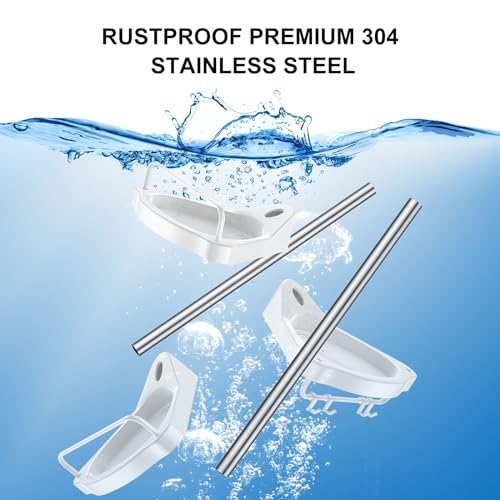 HAMITOR Corner Shower Caddy Tension Pole: Adjustable Stainless Steel Shower Organizer with 4 Tier Shelf for Bathroom Bathtub Tub Shampoo - Floor Standing Rack Bath Storage Holder with Rust Proof Rods - color: Silver