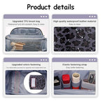 Travel Makeup Bags Organizer for Women: 3 Pcs Set Cosmetic Bag - Large Make up Bag with Compartments - Flat Open Waterproof Leather Toiletry Bags for Skincare, Brushes & Travel Essentials - Purple - color: 04-Purple