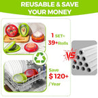 Avocado Saver & Onion Storage Set,4 Pcs Silicone Fruit Vegetable Anti-oxidation Box,Reusable Fridge Fresh Pod Food Storage,Perfect Lemons Tomato Garlic Containers - color: 4 PCS / 4 Colors
