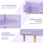 SYKIARIOL Kids Nightstand,Kids Bedside Table,Teen Girls Night Stand,Toddler Night Stand,End Table for Girls Room Storage,Purple Nightstand - color: Purple