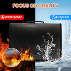138 Position Key Organizer with Combination Lock, Waterproof Fireproof Zippered Key Case, Key Holder Box for Rental Management Real Estate Sales Hotel Executives