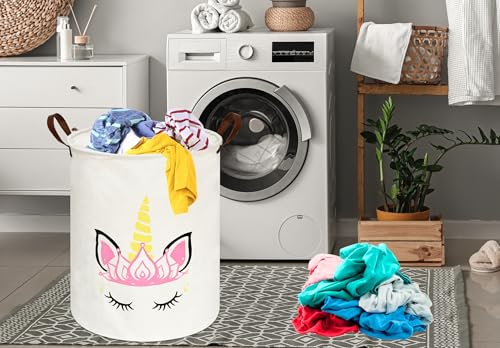 MAIZMZ Baby Waterproof Storage Basket Kids Hamper Nursery Bins Organizer Gift Toy Box Laundry Basket for Women Large Canvas Collapsible Chest for Home/Dorm/Office/Room Decor - color: Cartoon