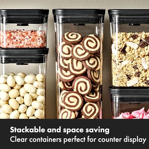 OXO Good Grips 5 Piece Matte Pop Container Set - Matte Black - color: Matte Black, size: Set