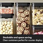 OXO Good Grips 5 Piece Matte Pop Container Set - Matte Black - color: Matte Black, size: Set