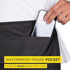 5-Pocket Waterproof Professional Cleaning Apron. Made for Pro Cleaners. Like a Cleaning Caddy Around Your Waist - color: Bright White, style: Standard