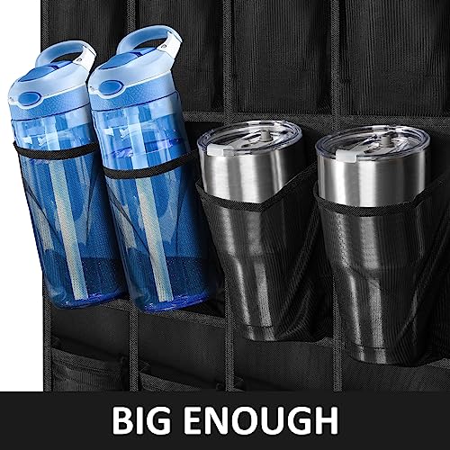 Tumbler Organizer,Water Bottle Organizer 24 Holders Over The Door Water Bottle Storage Rack Stanley Cup Organizer Various Sizes Cup Organizer For Kitchen Cabinet Pantry Closet Bedroom Bathroom