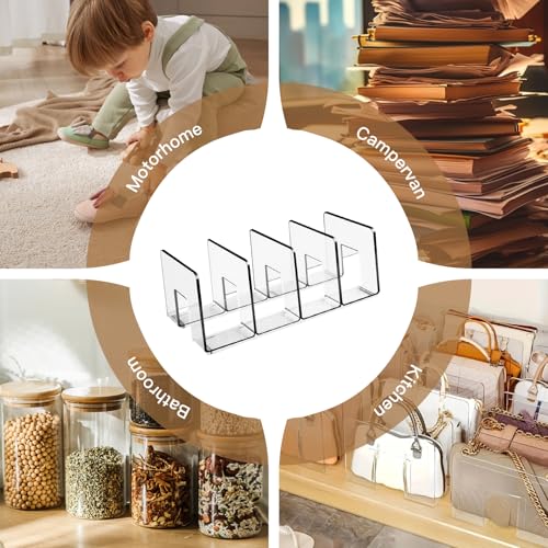 Transparent Acrylic Kids Shoe Rack, Small Shoe Rack,Baby Shoe Organizer, Kids Shoe Organizer with 4 Sections Stackable Shelves for Closet Storage, Space-Saving 4 Pack