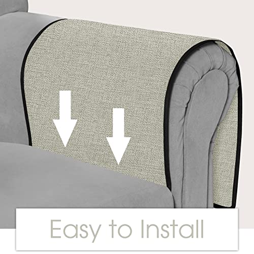 Joywell TV Remote Caddy Armchair Caddy for Recliner Sofa Armrest Organizer Non Slip Arm Chair Caddie with 6 Pocket Storage for Magazine, Tablet, Phone, iPad, Silver Grey - color: Silver Grey, size: 19'' x 35''