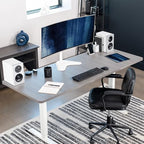 VIVO Single Monitor Desk Stand, Holds Screens up to 32 inch Regular and 38 inch Ultrawide, Freestanding VESA Steel Mount Base, Adjustable Height, Tilt, Swivel, Rotation, White, STAND-V001HW - color: White, size: 18" Tall