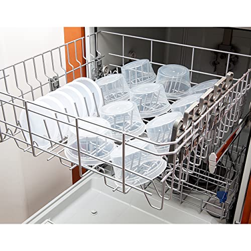 DuraHome Deli Containers with Lids 12 oz. Leakproof 40 Pack BPA-Free Plastic Microwaveable Clear Food Storage Container Premium Heavy-Duty Quality, Freezer & Dishwasher Safe (12 oz.) - size: 12 oz. (40 Sets)